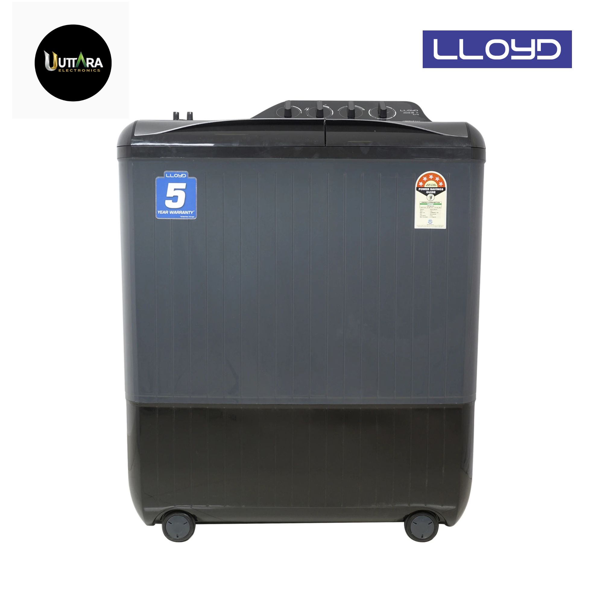 LLOYD SEMI AUTOMATIC WASHING MACHINE 9.0 KG GLWMS90HEX