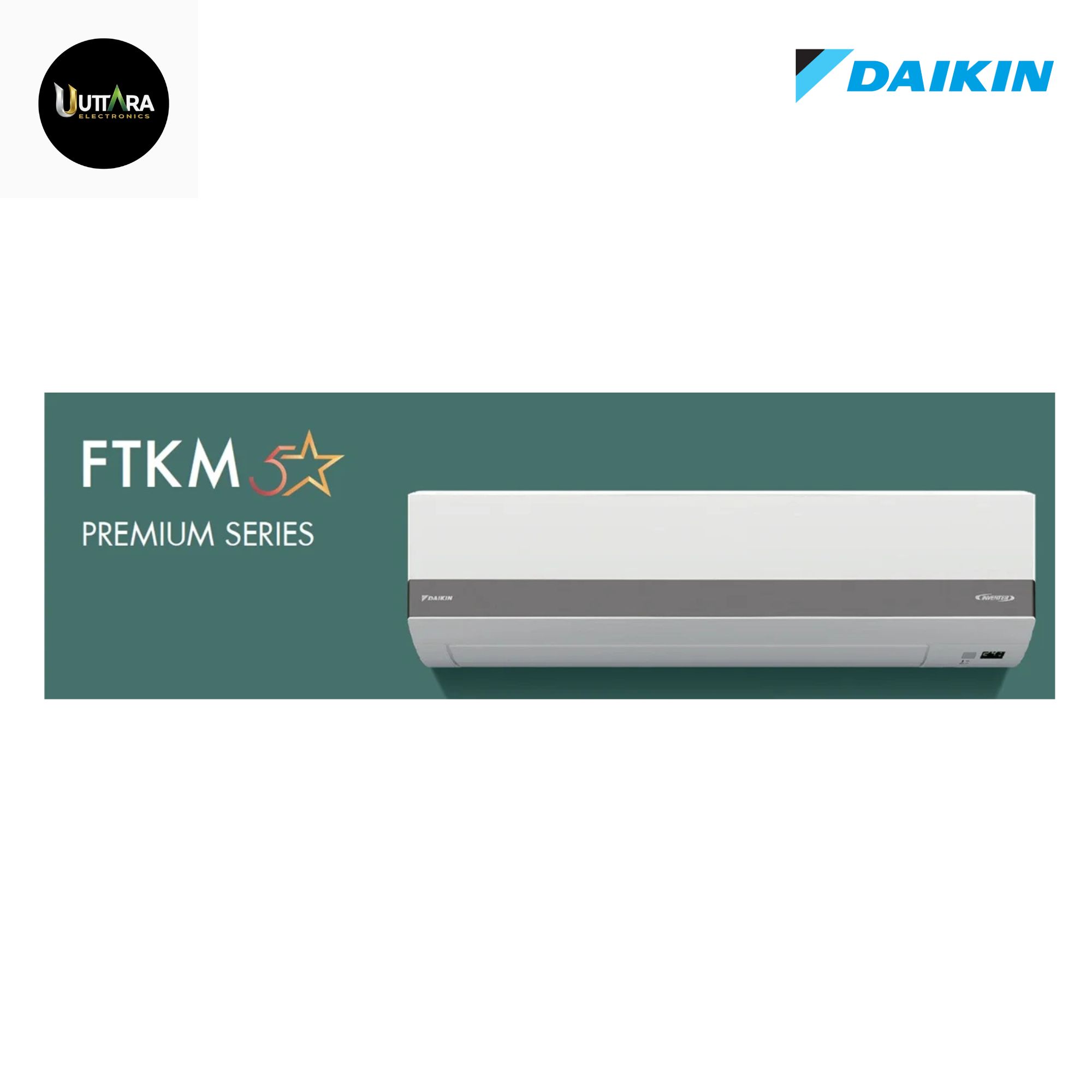 DAIKIN SPLIT AIR CONDITIONER 1.5 TON 5 STAR INV- FTKC50XVUKA